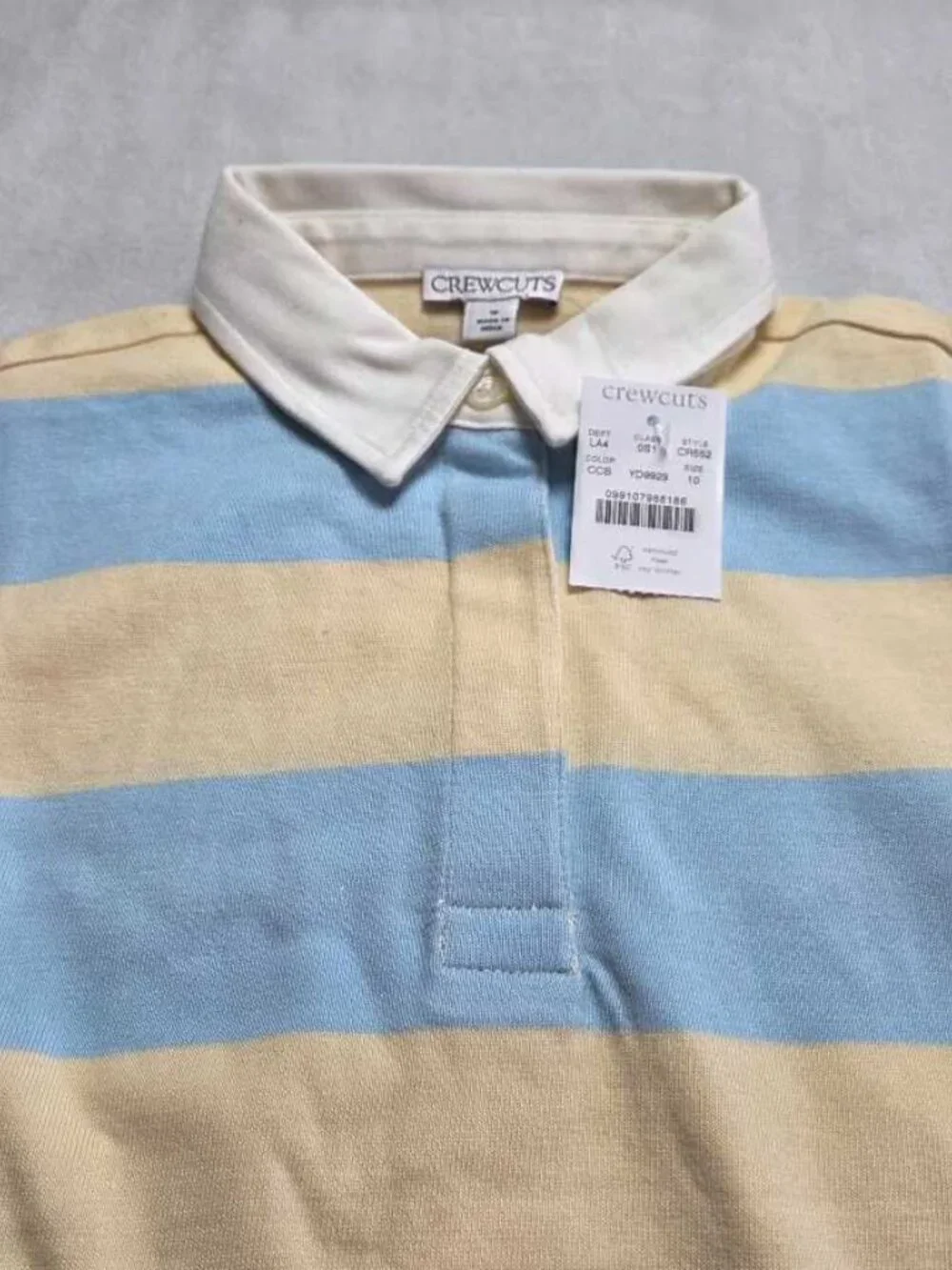 New girl's 10 J.Crew Crewcuts junior varsity rugby polo shirt dress